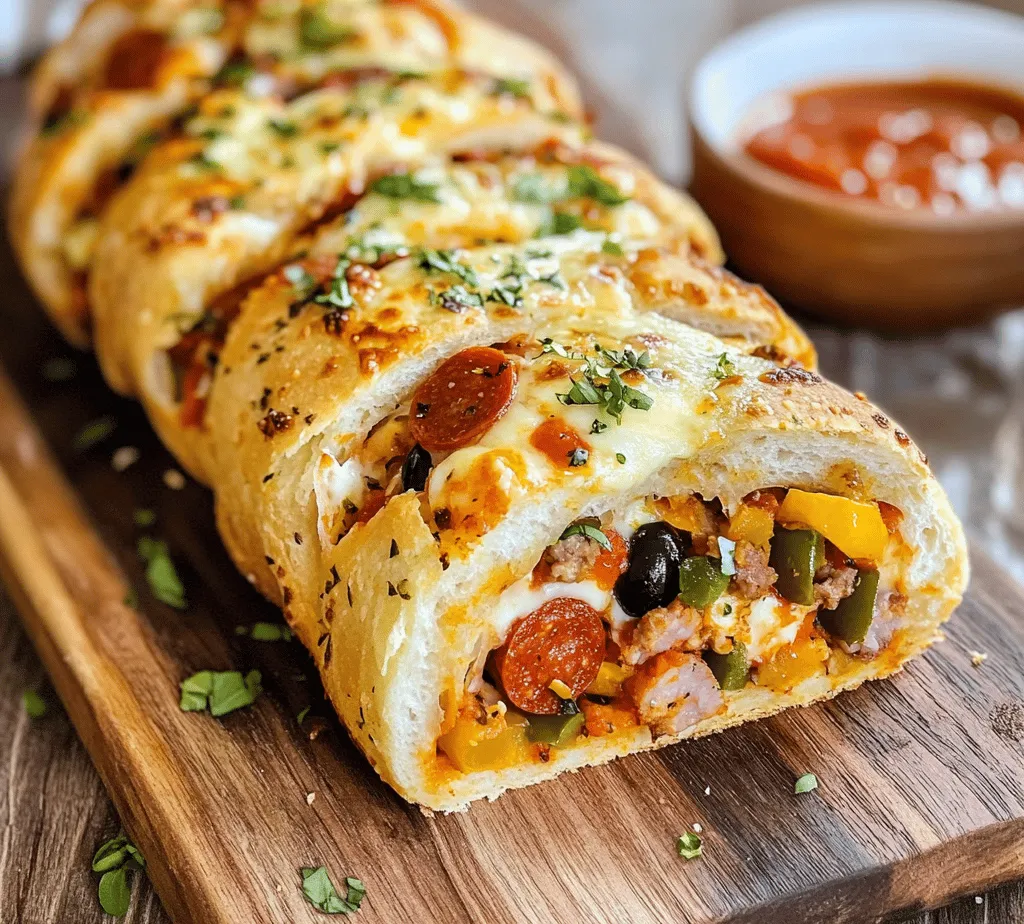 In the world of comfort food, few dishes can compete with the delightful combination of cheese, meats, and savory spices encased in warm, soft dough. The Cheesy Pepperoni Paradise Stromboli is a prime example of this culinary wonder, combining classic pizza flavors into a portable, easy-to-eat treat. When you think of comfort, this Stromboli is sure to pop into your mind—its warm, cheesy center and crispy outer layer create a taste sensation that is hard to resist. Perfect for game days, family gatherings, or a cozy night in, this recipe not only satisfies hunger but also brings people together.