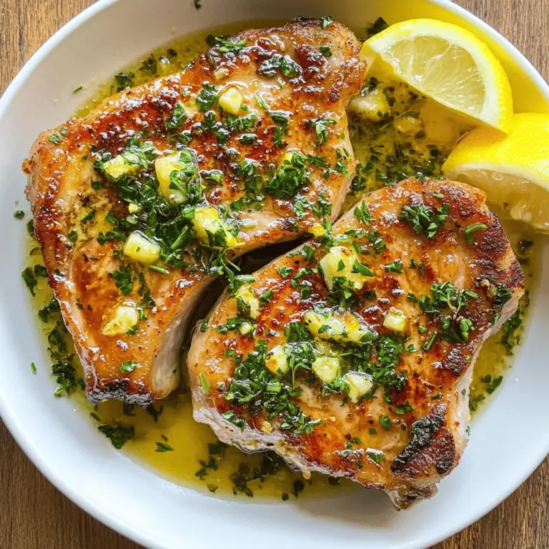 Pork chops have long been a beloved staple in kitchens around the world, prized for their versatility and rich flavor. Whether grilled, baked, or pan-seared, they can easily adapt to a variety of culinary styles and flavor profiles. Among the myriad ways to prepare pork chops, the Garlic Butter Pork Chops recipe stands out as a simple yet indulgent dish that can elevate any weeknight dinner or special occasion. With its combination of succulent bone-in pork chops, aromatic garlic, and the richness of butter, this recipe is sure to impress family and guests alike.