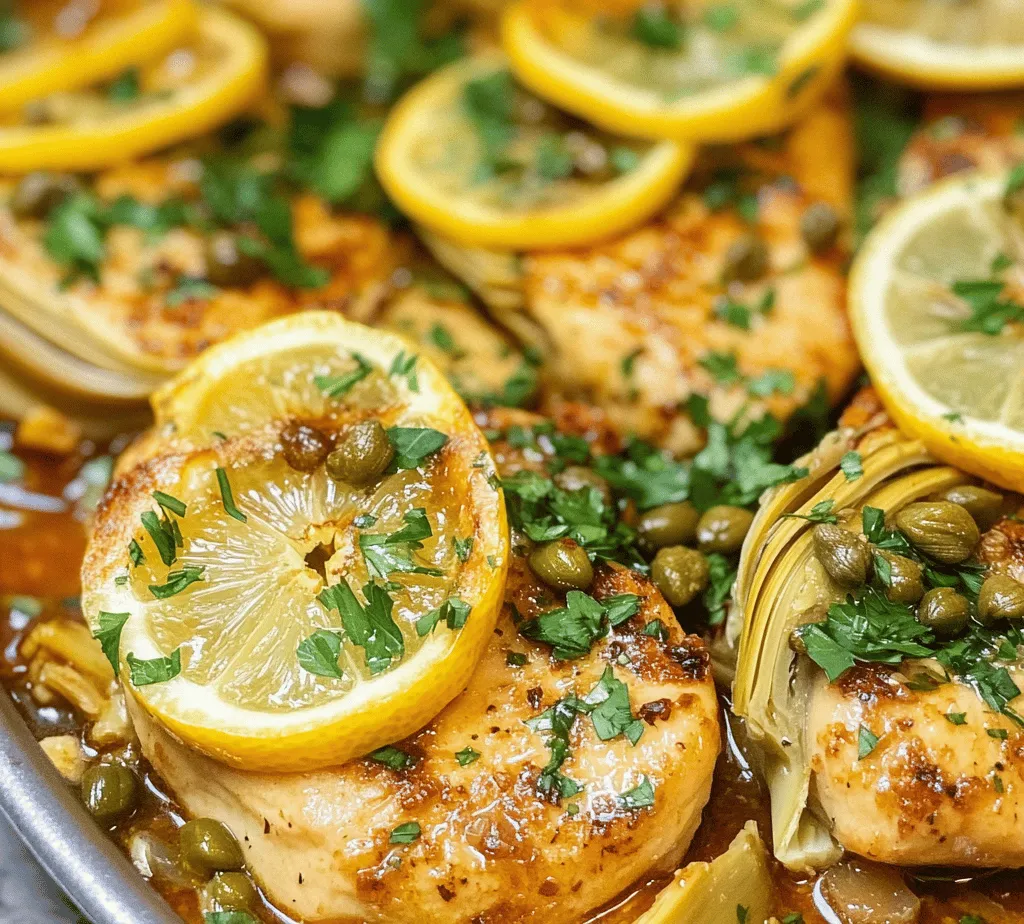 Lemon Artichoke Chicken Piccata is a vibrant and refreshing dish that captures the essence of Italian cuisine while offering a delightful twist with the addition of artichokes. This dish is not only a feast for the taste buds but also a visually appealing centerpiece for any meal. With its bright lemony flavor, tender chicken, and the unique texture of artichokes, it strikes a perfect balance between richness and lightness, making it suitable for both casual dinners and more formal gatherings.