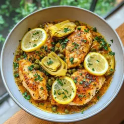 Lemon Artichoke Chicken Piccata is a vibrant and refreshing dish that captures the essence of Italian cuisine while offering a delightful twist with the addition of artichokes. This dish is not only a feast for the taste buds but also a visually appealing centerpiece for any meal. With its bright lemony flavor, tender chicken, and the unique texture of artichokes, it strikes a perfect balance between richness and lightness, making it suitable for both casual dinners and more formal gatherings.