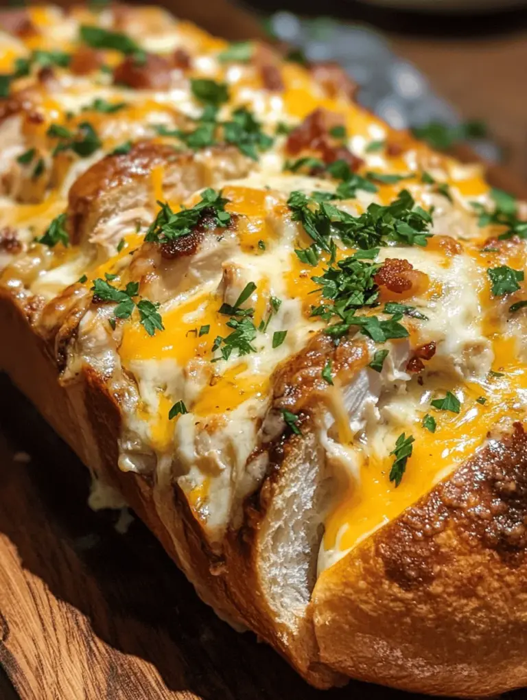 In the realm of comfort food, few dishes can rival the satisfaction of a perfectly stuffed bread. Enter the Delicious Chicken Bacon Ranch Stuffed Bread—a savory delight that combines tender shredded chicken, crispy bacon, and creamy ranch dressing, all enveloped in warm, crusty bread. This dish is not just a meal; it’s an experience that brings people together around the dinner table. With its mouthwatering flavors and delightful textures, it’s no wonder that this recipe has gained popularity among home cooks and food enthusiasts alike.