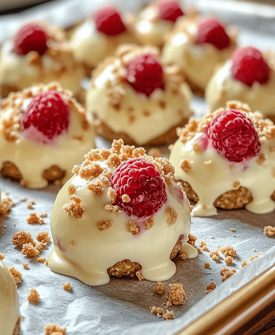 If you're looking for an indulgent treat that perfectly balances sweetness and tartness, look no further than white chocolate raspberry cheesecake balls. This delightful dessert combines the creamy, rich texture of cheesecake with the smooth sweetness of white chocolate and the vibrant tang of fresh raspberries, creating a mouthwatering experience that is sure to impress. Whether you're hosting a gathering, preparing for a holiday celebration, or simply want to treat yourself, these cheesecake balls are a versatile snack or dessert that can be easily customized to suit any occasion.