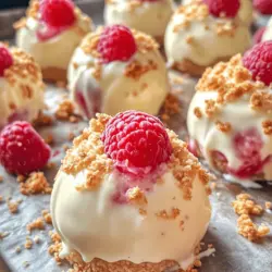 If you're looking for an indulgent treat that perfectly balances sweetness and tartness, look no further than white chocolate raspberry cheesecake balls. This delightful dessert combines the creamy, rich texture of cheesecake with the smooth sweetness of white chocolate and the vibrant tang of fresh raspberries, creating a mouthwatering experience that is sure to impress. Whether you're hosting a gathering, preparing for a holiday celebration, or simply want to treat yourself, these cheesecake balls are a versatile snack or dessert that can be easily customized to suit any occasion.