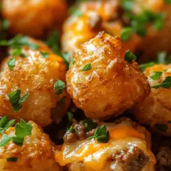 Tater Tot Delight Casserole is a beloved comfort food that has found its way into homes across America, earning its place as a family favorite. This hearty dish, with its crispy tater tot topping and creamy filling, is not only satisfying but also incredibly easy to prepare. As a one-dish meal, it simplifies dinner time, making it perfect for busy families or gatherings where everyone can enjoy a warm, filling meal without the fuss of multiple courses.