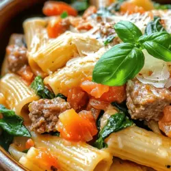 Creamy sausage rigatoni is a delightful dish that brings a touch of warmth and richness to the dinner table. This pasta dish combines the robust flavors of Italian sausage with the creamy goodness of a velvety sauce, making it an irresistible option for any pasta lover. Each bite offers a comforting blend of textures and tastes, ensuring that it quickly becomes a family favorite.