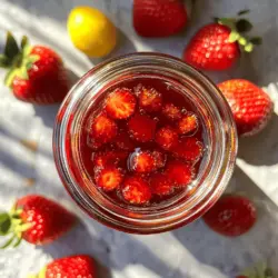 There's something undeniably enchanting about the sweet aroma of strawberries wafting through your kitchen. Imagine drizzling a luscious, homemade syrup over your favorite breakfast dishes, desserts, or even cocktails. Enter the Sweet Strawberry Bliss Syrup—a delightful concoction that elevates any dish it graces. Not only does it bring a burst of vibrant color and flavor to the table, but it also embodies the essence of summer, making it a must-have in every home kitchen.