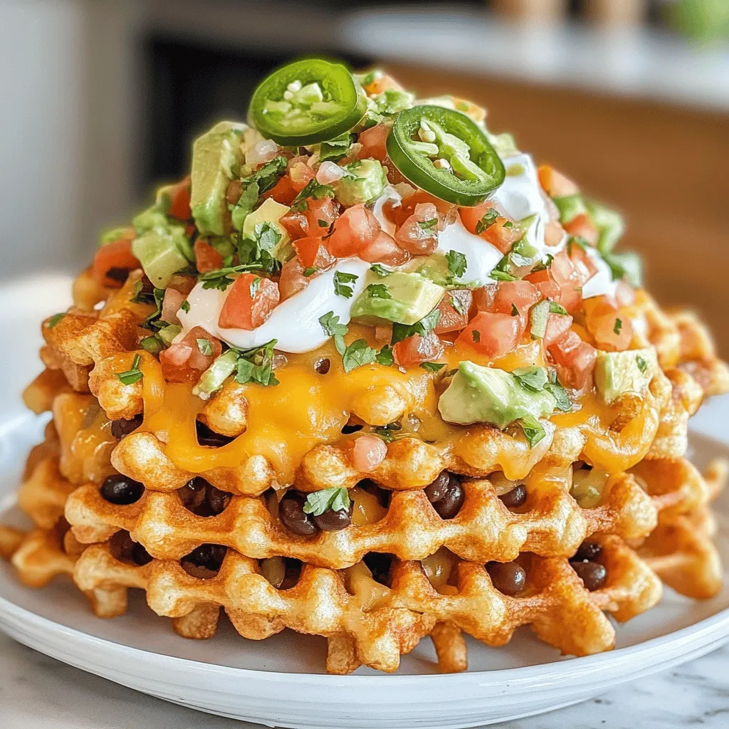 Waffle Fry Nachos are a delightful twist on traditional nachos, combining the crispy goodness of waffle fries with all your favorite nacho toppings. This dish is not only visually appealing but also incredibly satisfying, making it a perfect choice for parties, game days, or a cozy night in. With a mix of textures and flavors—from the crunch of the fries to the creaminess of cheese and the freshness of toppings—this recipe is bound to become a family favorite.