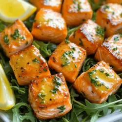 If you're on the lookout for a dish that perfectly balances simplicity, flavor, and nutritional value, look no further than Savory Lemon Butter Salmon Bites. This delightful recipe showcases the rich, buttery goodness of salmon, seamlessly paired with the zesty brightness of fresh lemon. Ideal for any occasion—be it a casual weeknight dinner, a sophisticated gathering with friends, or a special celebration—these salmon bites are sure to impress.