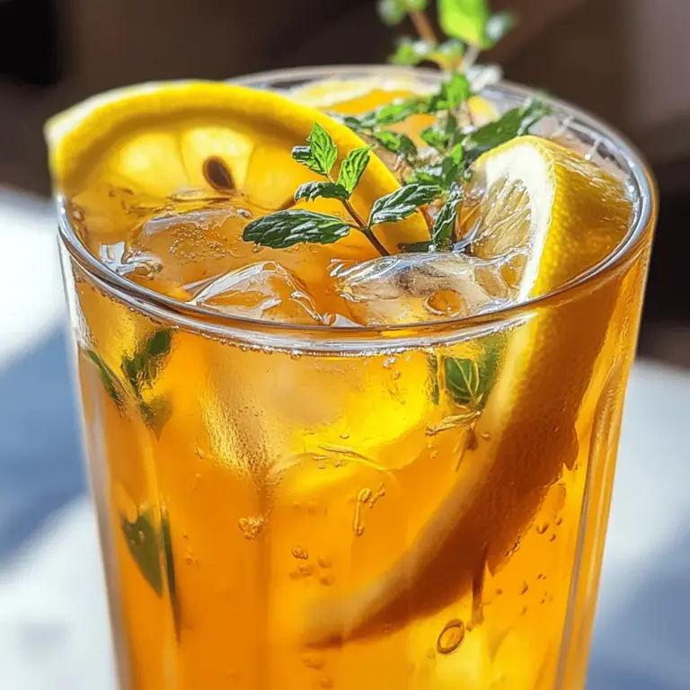 Iced tea has long been a beloved beverage, especially during warm weather. Its refreshing qualities make it the perfect drink for cooling down on a hot summer day, enjoying alongside a picnic, or simply unwinding in your backyard. While traditional iced tea comes in a variety of flavors, the Lemon Vanilla Iced Tea offers a unique twist that elevates this classic drink to new heights. By blending the zesty brightness of fresh lemons with the soothing warmth of vanilla, this recipe creates a harmonious flavor profile that is both invigorating and comforting.