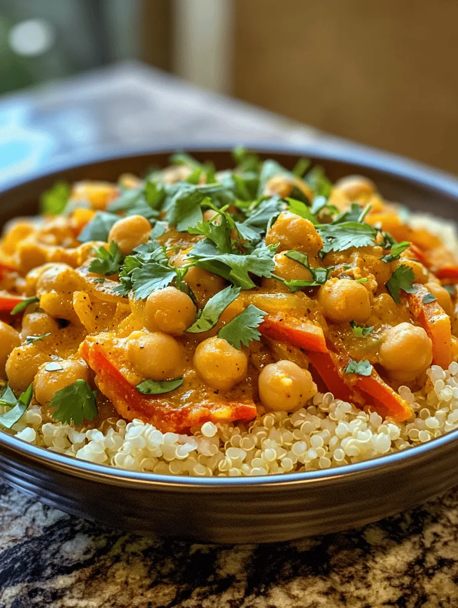 Welcome to the world of plant-based cuisine, where flavors come alive, and health benefits abound. One dish that beautifully encapsulates these elements is the Creamy Coconut Chickpea Curry. This delightful recipe harmonizes the richness of coconut milk with the heartiness of chickpeas, creating a comforting yet vibrant meal that is perfect for any night of the week.