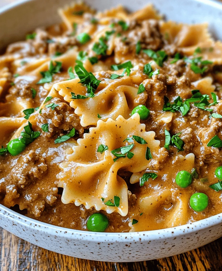 Creamy Beef and Bowtie Pasta is a dish that embodies comfort and indulgence, making it a beloved choice for family dinners and cozy nights at home. With its rich, velvety sauce enveloping tender pieces of beef and perfectly cooked bowtie pasta, this recipe effortlessly brings together a symphony of flavors and textures. It’s not just a meal; it’s a warm embrace on a plate, ideal for anyone seeking a hearty yet simple dish that satisfies the soul.