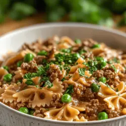 Creamy Beef and Bowtie Pasta is a dish that embodies comfort and indulgence, making it a beloved choice for family dinners and cozy nights at home. With its rich, velvety sauce enveloping tender pieces of beef and perfectly cooked bowtie pasta, this recipe effortlessly brings together a symphony of flavors and textures. It’s not just a meal; it’s a warm embrace on a plate, ideal for anyone seeking a hearty yet simple dish that satisfies the soul.