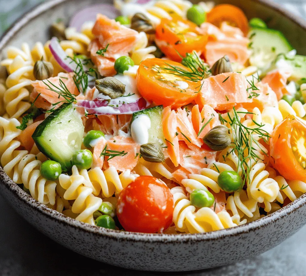 Smoked salmon pasta salad is the epitome of a refreshing and satisfying dish that tantalizes the taste buds while offering a wealth of nutritional benefits. This dish combines the savory richness of smoked salmon with the satisfying texture of pasta and the crunch of fresh vegetables, creating a harmonious blend of flavors and textures. Whether you're looking for a light dinner option, a vibrant side dish for a summer picnic, or a crowd-pleaser for a potluck, this smoked salmon pasta salad fits the bill perfectly.