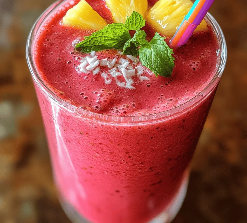 Welcome to the world of vibrant, refreshing flavors! The Hibiscus Tea Pineapple Breeze Smoothie is not just a drink; it’s an experience for your taste buds. Combining the tangy notes of hibiscus tea with the sweet, tropical essence of fresh pineapple, this smoothie promises to transport you to a sun-soaked beach with every sip. As smoothies become increasingly popular for their nutritious, on-the-go convenience, the addition of hibiscus tea introduces a unique twist, elevating this beverage beyond the ordinary.