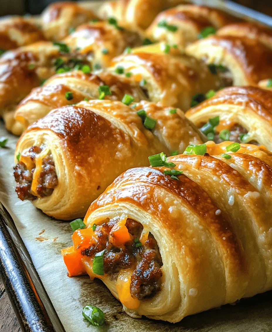 Breakfast sausage crescent rolls have become a beloved choice for morning meals, perfect for anyone looking to start their day with a satisfying and flavorful dish. The combination of savory breakfast sausage, melty cheese, and vibrant vegetables all wrapped in a flaky crescent dough creates a delightful experience that pleases the palate. These rolls are not only delicious but also remarkably easy to prepare, making them an ideal solution for busy mornings or casual brunch gatherings with friends and family.