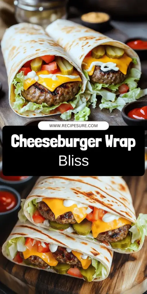 Savor the deliciousness of Grilled Cheeseburger Wraps, the ultimate comfort food reinvented! This easy recipe brings together classic cheeseburger flavors in a convenient wrap, perfect for busy weeknights or gatherings with friends. From juicy beef patties to customizable toppings, you can create a satisfying meal everyone will love. Click through to explore the full recipe and discover how to make these tasty wraps your new go-to dish!