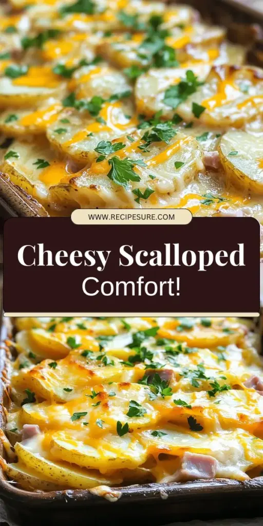 Indulge in the ultimate comfort food with our Cheesy Delight Scalloped Potatoes & Ham recipe! This creamy, savory dish is perfect for family gatherings or cozy weeknight dinners. Discover how to layer tender potatoes with rich cheese and savory ham for a satisfying meal everyone will love. Ready to create this mouthwatering classic? Click through to explore the recipe and make this delicious dish your new family favorite!