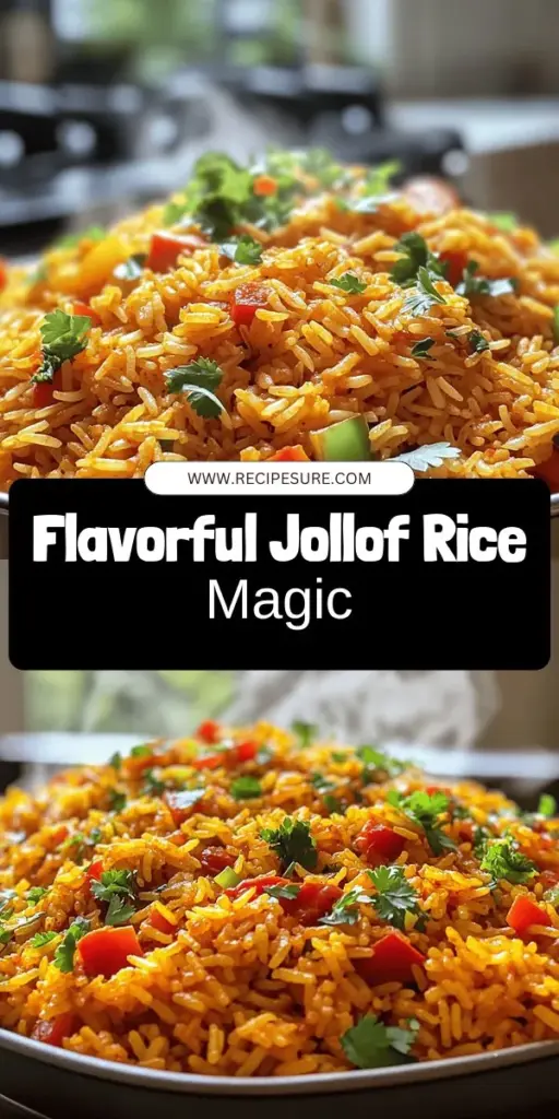 Experience the vibrant flavors of West Africa with our Spicy & Savory Jollof Rice recipe! This one-pot wonder is rich in tradition and flavor, making it perfect for any gathering or celebration. Discover the essential ingredients, step-by-step instructions, and tips to achieve the perfect texture. Click through to unlock the secrets of this beloved dish and impress your friends and family with a meal that brings everyone together!
