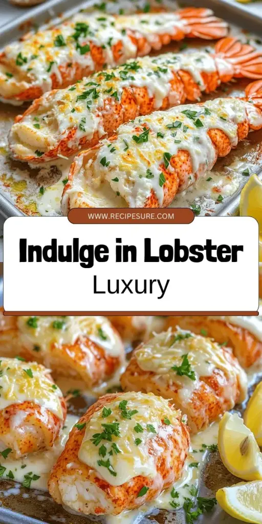 Indulge in a gourmet experience at home with Garlic Parmesan Alfredo Lobster Tails, a dish that elevates any meal to fine dining status. This simple yet luxurious recipe combines sweet lobster with a creamy, garlicky Alfredo sauce, perfect for special occasions or romantic dinners. Discover the step-by-step guide and expert tips to impress your guests. Click through to explore the full recipe and bring a taste of luxury to your table!