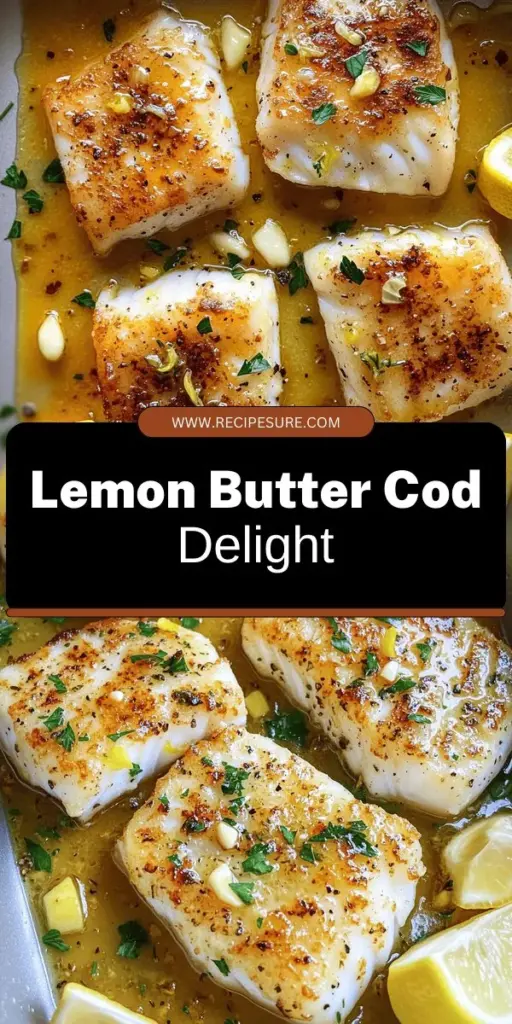 Discover the deliciousness of Lemon Butter Sautéed Cod with this easy recipe that brings fresh fish to life! This dish combines the richness of butter with a zesty burst of lemon, making it a perfect healthy dinner option. With just a few simple ingredients and quick steps, you can create a restaurant-quality meal right at home. Click through to explore the full recipe and impress everyone at your next dinner!