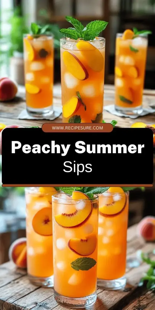 Savor the summer with a refreshing glass of Southern Peach Tea, the perfect beverage for warm days! This delightful recipe combines the sweetness of ripe peaches with robust black tea, creating a deliciously invigorating drink that embodies Southern hospitality. Discover how easy it is to make this iconic drink and elevate your gatherings with a taste of tradition. Click to explore the full recipe and enjoy the flavors of summer in every sip!