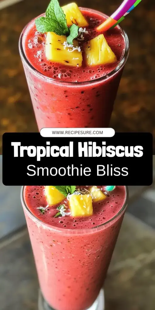 Dive into a tropical paradise with the Hibiscus Tea Pineapple Breeze Smoothie! This vibrant drink combines the tangy goodness of hibiscus tea and sweet pineapple for a refreshing treat that’s perfect for any time of day. Packed with antioxidants, vitamins, and minerals, this smoothie not only tastes incredible but also supports your health. Click through for the full recipe and discover how to whip up this delightful beverage that will brighten your day!