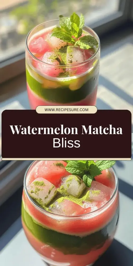 Beat the heat this summer with a refreshing Watermelon Matcha Refresher! This vibrant drink blends the sweet juiciness of watermelon with the earthy goodness of matcha, creating a deliciously hydrating beverage. Packed with antioxidants and natural energy, it's perfect for any hot day or outdoor gathering. Follow our simple recipe and dive into the health benefits! Click through to discover how to make this invigorating drink today!