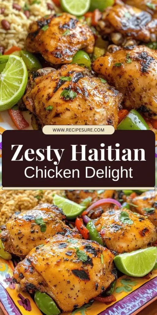 Discover the vibrant flavors of Haitian Zesty Marinated Chicken, also known as Poul Asezone, and bring a taste of Haiti to your kitchen! This easy-to-follow recipe showcases tender chicken marinated in a zesty blend of lime, garlic, and spices that capture the essence of Haitian cuisine. Perfect for family gatherings or a weeknight dinner, this dish is sure to impress. Click through to explore the full recipe and indulge in a culinary adventure!