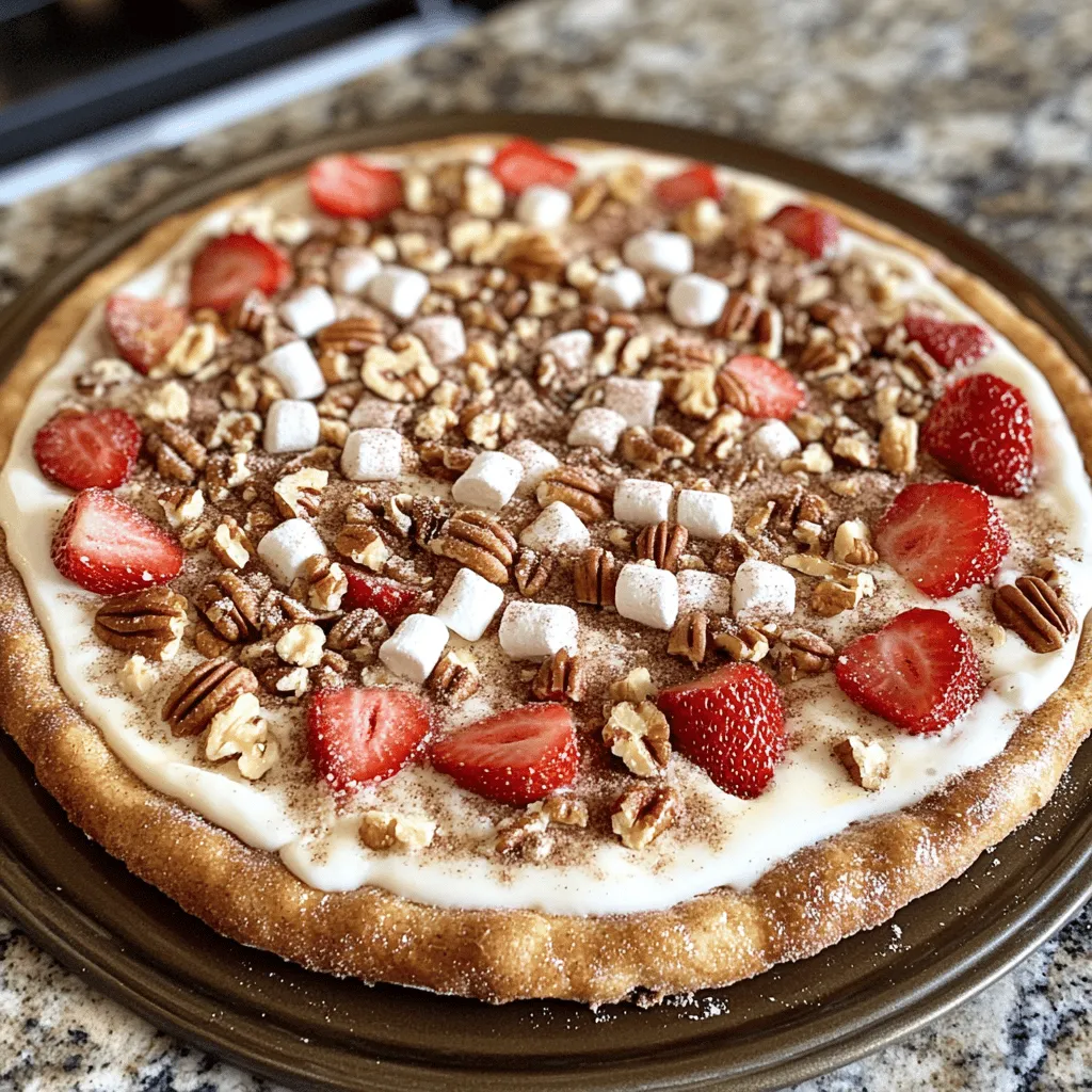 Indulging in a dessert pizza is a delightful experience, and the Cinnamon-Sugar Delight Pizza is no exception. This unique recipe combines the comforting flavors of cinnamon and sugar with a creamy topping, perfect for satisfying any sweet tooth. Whether you're hosting a gathering or simply treating yourself, this dessert pizza is an easy yet impressive choice that brings a fun twist to traditional pizza night.