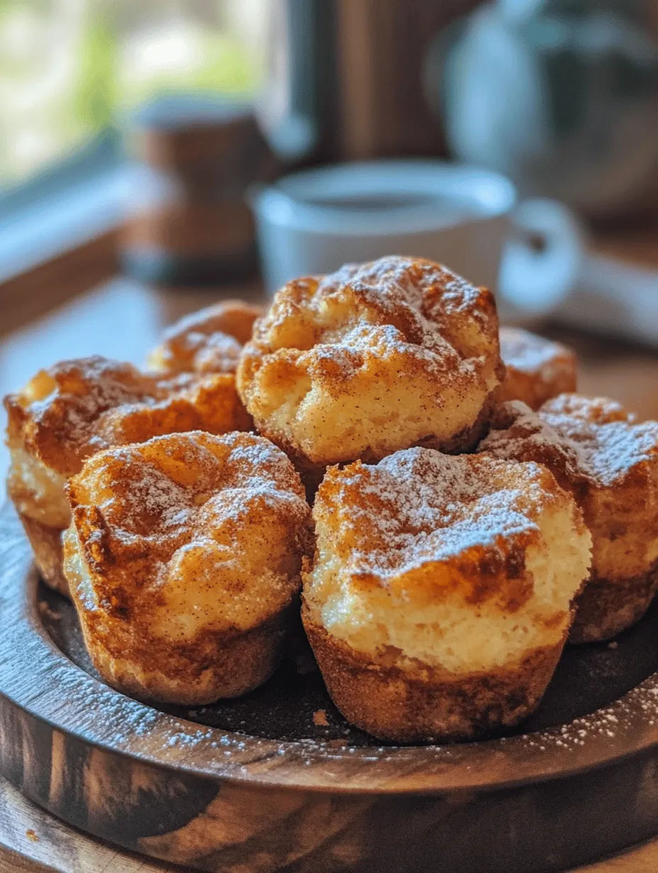 If you’re looking to elevate your breakfast game, look no further than Cinnamon Sugar French Toast Muffins. This delightful recipe combines the warm, comforting flavors of traditional French toast into a fun, portable muffin form. Imagine waking up to the enticing aroma of cinnamon wafting through your kitchen, only to discover that breakfast is not just delicious but also incredibly easy to prepare. These muffins are perfect for those busy mornings when you want something quick yet satisfying or for leisurely brunches where you can impress your family and friends without spending hours in the kitchen.