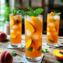 As the sun begins to shine brighter and the temperatures rise, nothing is more refreshing than a glass of Southern Peach Tea. This beloved beverage captures the essence of summer, providing a sweet, revitalizing experience that perfectly complements warm afternoons spent on the porch or picnics in the park. Southern Peach Tea is more than just a drink; it is a celebration of the rich culinary heritage of the South, where hospitality and comfort are paramount.