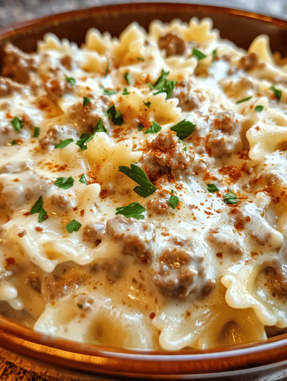 If you're in search of a dish that embodies warmth, comfort, and indulgence, look no further than creamy beef and bowtie pasta. This delightful recipe marries the tender, rich flavors of ground beef with the unique texture of bowtie pasta, all enveloped in a velvety, creamy sauce. It’s no wonder that pasta has carved out its niche in the realm of comfort food; it’s versatile, satisfying, and universally loved. Whether you’re enjoying a cozy family dinner or hosting friends for a casual get-together, creamy beef and bowtie pasta is sure to impress.