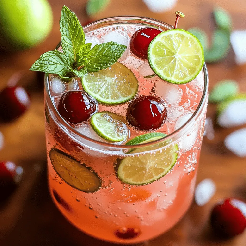 As the sun shines brighter and the temperatures rise, nothing quite compares to a cool, refreshing drink on a warm day. Enter Cherry Limeade Bliss, a vibrant beverage that effortlessly combines the sweet juiciness of fresh cherries with the zesty tartness of lime. This delightful concoction is perfect for summer gatherings, picnics, or simply enjoying at home with family and friends. Its eye-catching color and tantalizing flavor make it a crowd favorite among both children and adults alike, ensuring that it will be the highlight of any event.