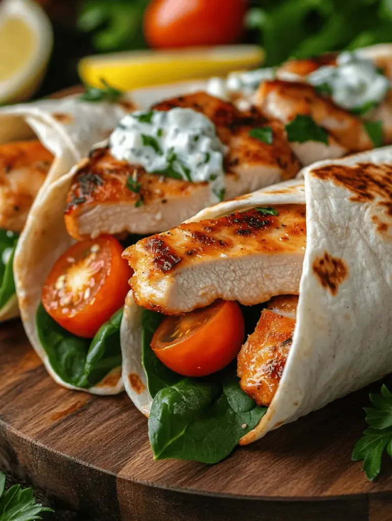 In recent years, wraps have surged in popularity as a quick, convenient meal option that appeals to busy lifestyles. They offer a delightful blend of flavors, textures, and nutrients, making them a go-to choice for lunch or dinner. Among the myriad of wrap recipes available, Garlic Chicken Wraps stand out for their robust flavors and satisfying ingredients. This dish is not only a hearty meal but also a healthy choice, packed with protein from chicken, vibrant vegetables, and the aromatic goodness of garlic.