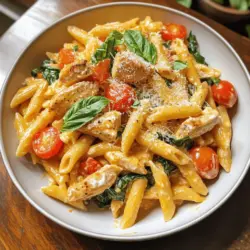 If you're looking for a dish that perfectly marries comfort and sophistication, look no further than Creamy Ricotta Chicken Pasta. This delightful recipe boasts a luscious, creamy sauce that envelops tender pieces of chicken and pasta, creating a meal that is both indulgent and satisfying. The secret to its appeal lies in the combination of fresh ingredients and the harmonious blend of flavors, making it a favorite among home cooks and food enthusiasts alike.