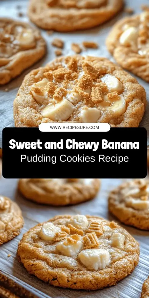 Indulge in the nostalgia of banana pudding with a delicious twist! These Banana Pudding Cookies blend the comfort of chewy cookies with the sweet flavors of ripe bananas and creamy vanilla. Perfect for any occasion, these simple yet delightful treats are easy to make and sure to bring smiles. With cake-like softness and the option of white chocolate or pecans, they’re a must-try for cookie lovers! #BananaPuddingCookies #BakingJoy #SweetTreats #CookieRecipe #NostalgicFlavors