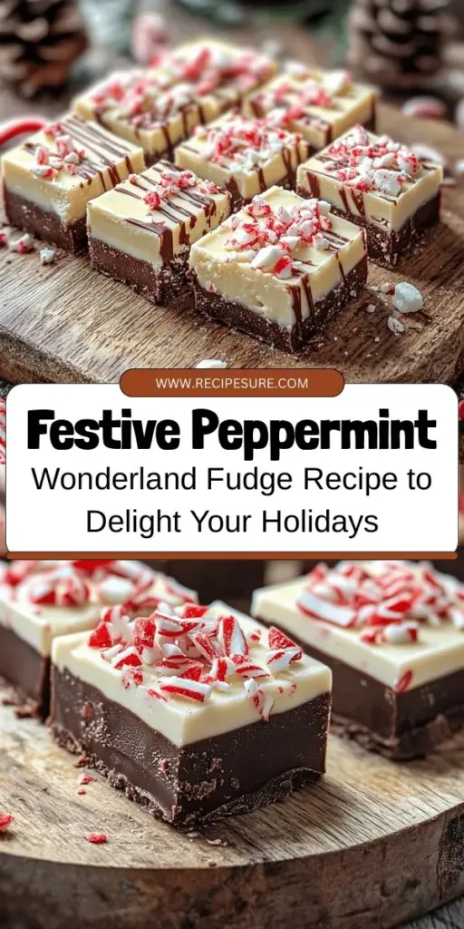 Make your holiday season sweeter with Peppermint Wonderland Fudge! This rich and creamy treat perfectly blends decadent chocolate with refreshing peppermint for a festive delight. Whether you're baking for family gatherings, holiday gifts, or cozy nights, this easy recipe is a must-try. With step-by-step instructions and tips for success, you'll create a delicious dessert that embodies the spirit of the season. #PeppermintFudge #HolidayBaking #FestiveTreats #DessertLovers #EasyRecipes