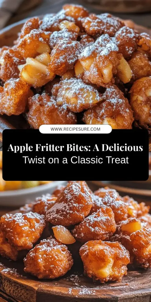 Discover a delightful recipe for Apple Fritter Bites, a modern twist on a classic treat! These bite-sized snacks feature a crispy exterior and soft apple filling, perfect for any occasion. Easy to make and great for sharing, they blend warm spices with the sweetness of apples for an irresistible flavor. Whether enjoyed warm or at room temperature, these bites are a comforting indulgence. Check out the full recipe and tips! #AppleFritterBites #ComfortFood #BakingJoy #SweetTreats #Foodie