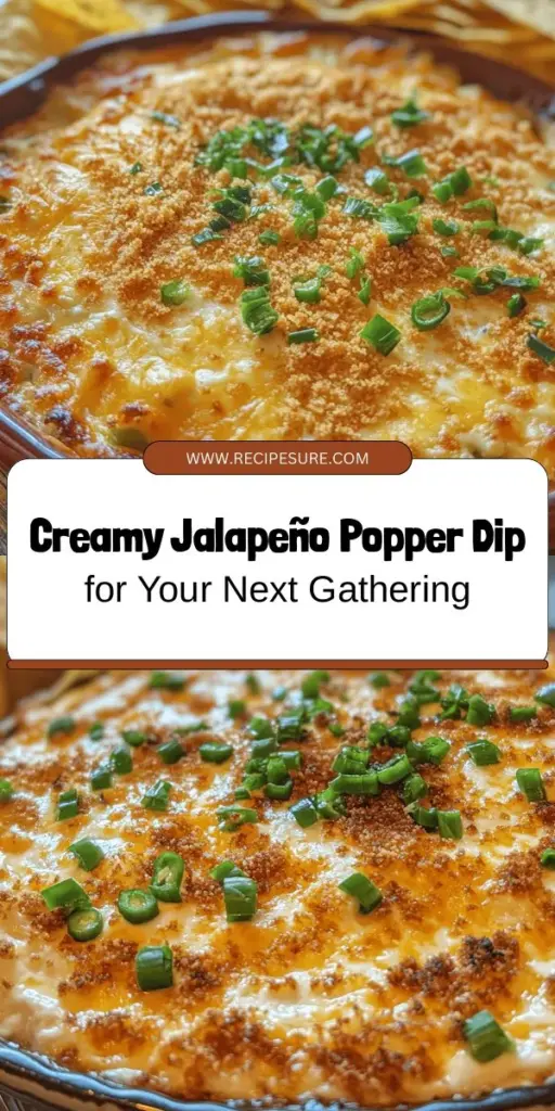 Elevate your next gathering with the best jalapeño popper dip! This creamy, cheesy, and spicy delight takes the beloved flavors of traditional jalapeño poppers and transforms them into a shareable treat. Perfect for game days, parties, or casual snacking, it's easy to make and always a crowd-pleaser. Serve it with tortilla chips, veggies, or use it in other dishes for a delicious twist. Get ready for a flavor explosion! #JalapenoPopperDip #PartyFood #Appetizers #Yummy #CheeseLovers #SpicySnacks