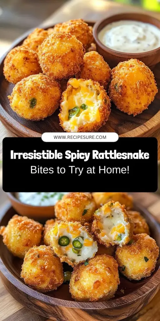 Discover the deliciousness of Spicy Texas Roadhouse Rattlesnake Bites right in your own kitchen! This iconic appetizer combines creamy cheese with spicy jalapeños and green chilies, all wrapped in a crispy coating. Perfect for sharing or enjoying solo, these bites are an irresistible addition to any meal or gathering. Follow our step-by-step guide to make this crowd-pleaser today! #RattlesnakeBites #TexasRoadhouse #SpicyAppetizers #CheeseLovers #HomeCooking #SnackGoals #CulinaryAdventure