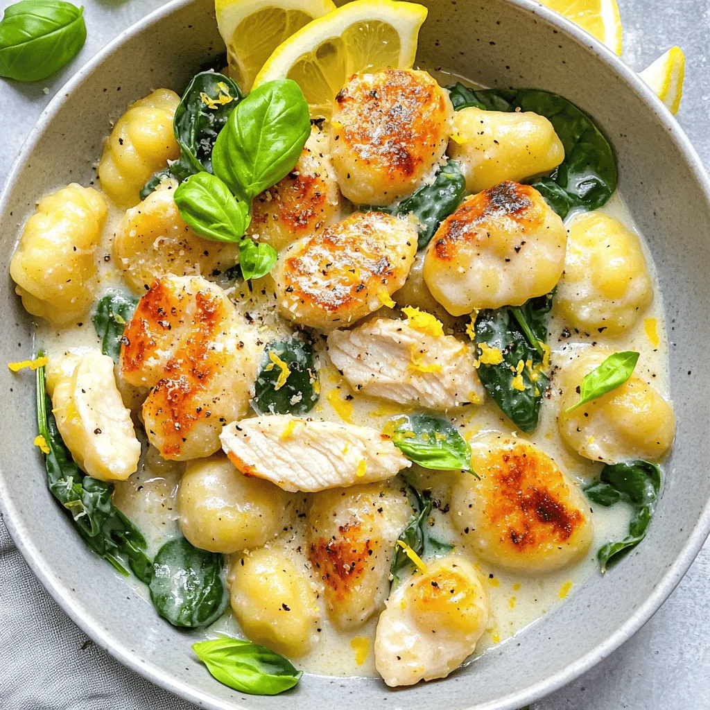 If you're on the hunt for a quick yet delectable dinner option that bursts with flavor, look no further than Zesty Lemon Gnocchi with Garlic Chicken. This dish perfectly marries the soft, pillowy texture of gnocchi with the robust flavors of garlic chicken, creating a meal that is both satisfying and easy to prepare. With a bright lemony kick and a rich, creamy sauce, this recipe is sure to become a go-to in your household.