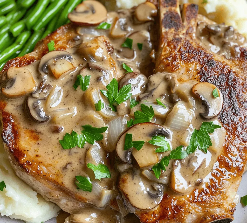Savory Smothered Pork Chops with Creamy Mushroom Sauce is a dish that embodies the essence of comfort food. It's rich, hearty, and enveloped in a luscious sauce that tantalizes the taste buds. As the weather cools and the days grow shorter, there's an undeniable pull towards the warm embrace of home-cooked meals that not only fill the stomach but also warm the soul. This dish is perfect for family gatherings, weeknight dinners, or even a cozy meal for two.