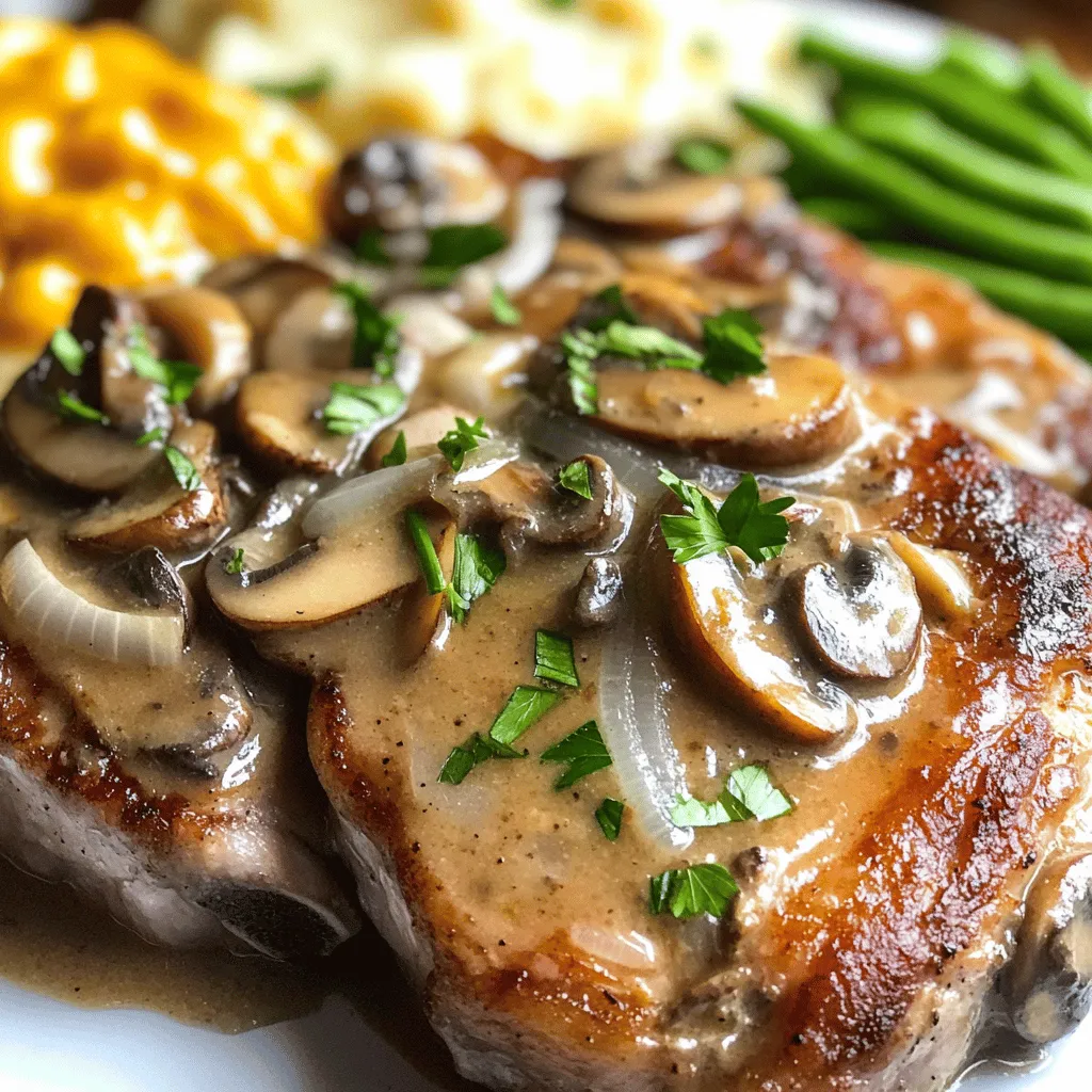 Savory Smothered Pork Chops with Creamy Mushroom Sauce is a dish that embodies the essence of comfort food. It's rich, hearty, and enveloped in a luscious sauce that tantalizes the taste buds. As the weather cools and the days grow shorter, there's an undeniable pull towards the warm embrace of home-cooked meals that not only fill the stomach but also warm the soul. This dish is perfect for family gatherings, weeknight dinners, or even a cozy meal for two.