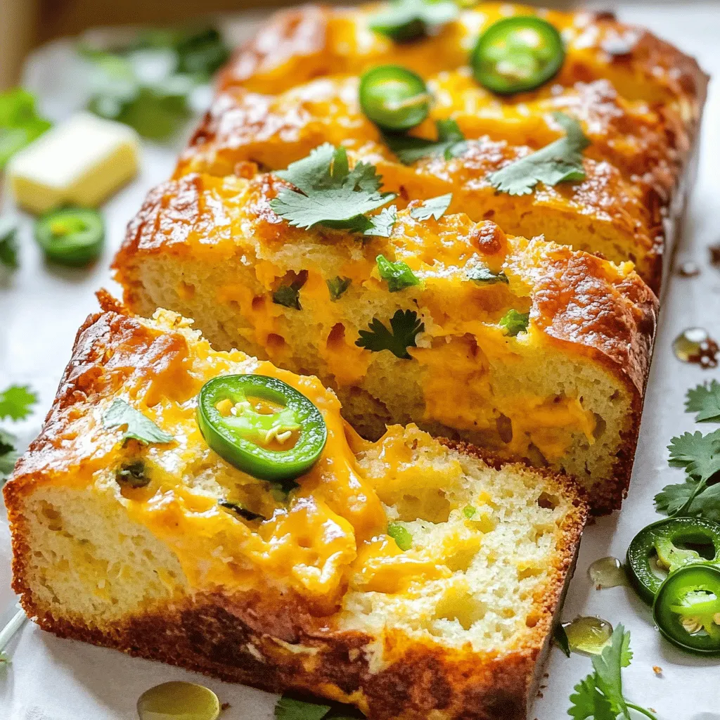 Discover the joy of baking with this delightful Jalapeno Cheddar Cheese Delight Bread recipe. Combining the rich flavors of sharp cheddar cheese and spicy jalapeños, this homemade bread is not only a treat for the taste buds but also a wonderful addition to any meal. Whether you're serving it as a side dish, using it for sandwiches, or enjoying it fresh out of the oven, this recipe offers a delicious twist on traditional bread.