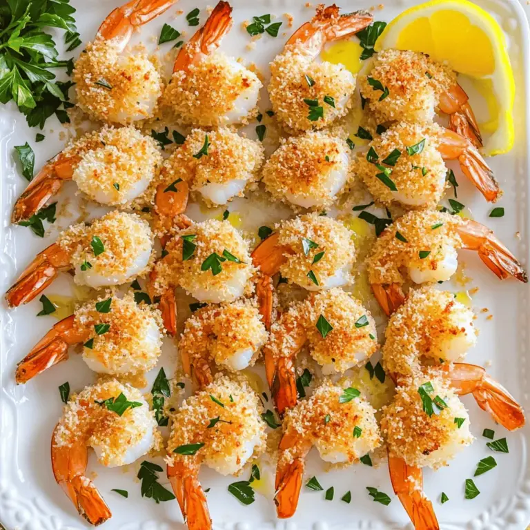 To make the magic crispy baked shrimp, you need simple and fresh ingredients. The main star is 1 pound of large shrimp. Make sure they are peeled and deveined. This saves time and makes eating easier.