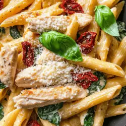 Every great recipe begins with quality ingredients, and Tuscan Chicken Pasta is no exception. Let us delve deeper into the core components that contribute to the mouth-watering experience of this dish.