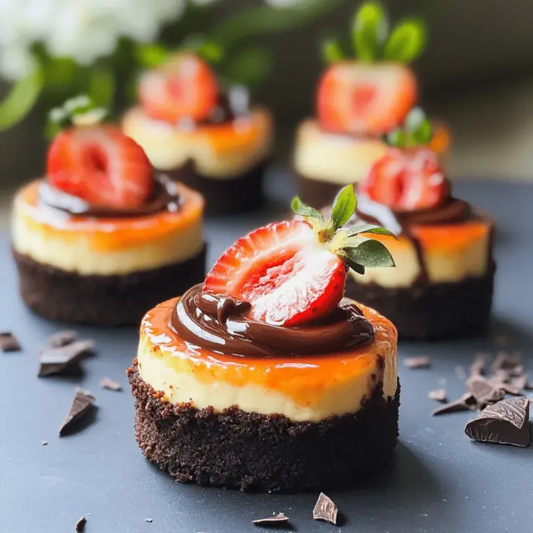 The chocolate strawberry mini cheesecakes recipe features simple yet essential ingredients. Each one plays a role in making these treats delicious.