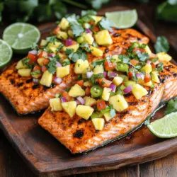 As summer approaches, our cravings often shift toward vibrant, fresh flavors that evoke the warmth and brightness of the season. One dish that perfectly encapsulates this essence is Chili Lime Salmon with Pineapple Salsa. This recipe not only dazzles the taste buds with its zesty, tropical notes but also provides a nutritious meal that can be enjoyed at summer gatherings or as a quick and healthy weeknight dinner.