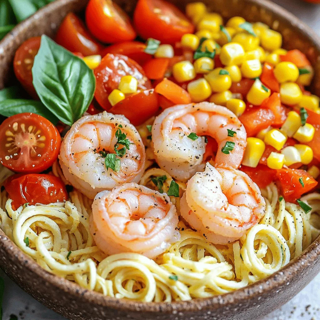 Summer Shrimp Zoodle Bowls are a light and refreshing meal. They combine fresh shrimp and spiralized zucchini, known as zoodles. This dish is perfect for quick weeknight dinners. It brings a burst of flavor and color to your table.