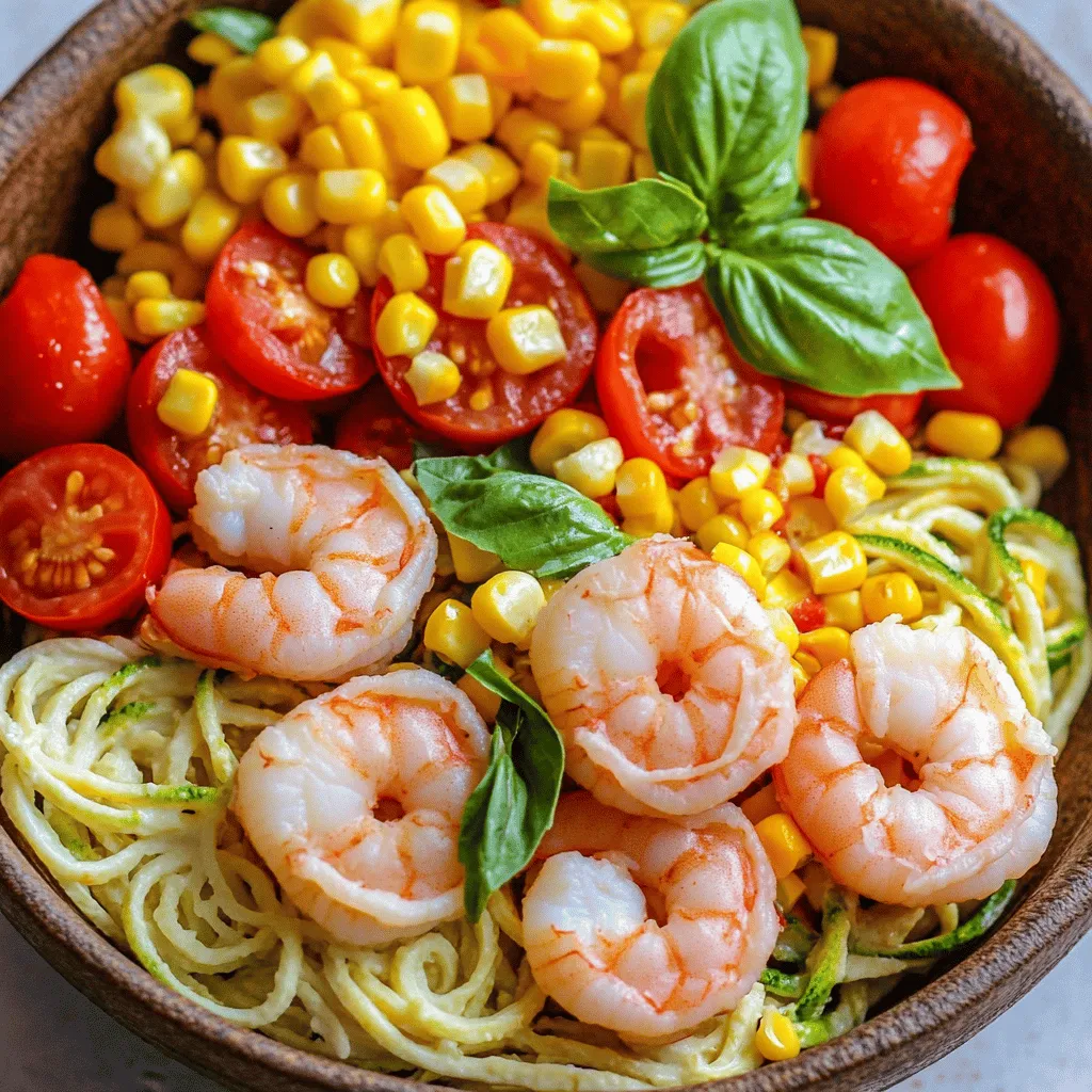 Summer Shrimp Zoodle Bowls are a light and refreshing meal. They combine fresh shrimp and spiralized zucchini, known as zoodles. This dish is perfect for quick weeknight dinners. It brings a burst of flavor and color to your table.